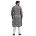 Men Ash Woven Design Angrakha Pattern Long Kurta (NS101) Men Ash Woven Design Angrakha Pattern Long Kurta (NS101)